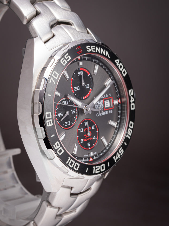 TAG Heuer Stainless Steel Formula 1 Senna Special Edition Chronograph (CAZ201D-0)