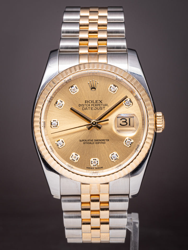 Rolex Stainless Steel and 18k Yellow Gold Datejust (116233)