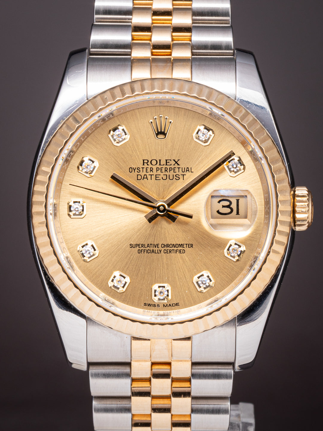 Rolex Stainless Steel and 18k Yellow Gold Datejust (116233)