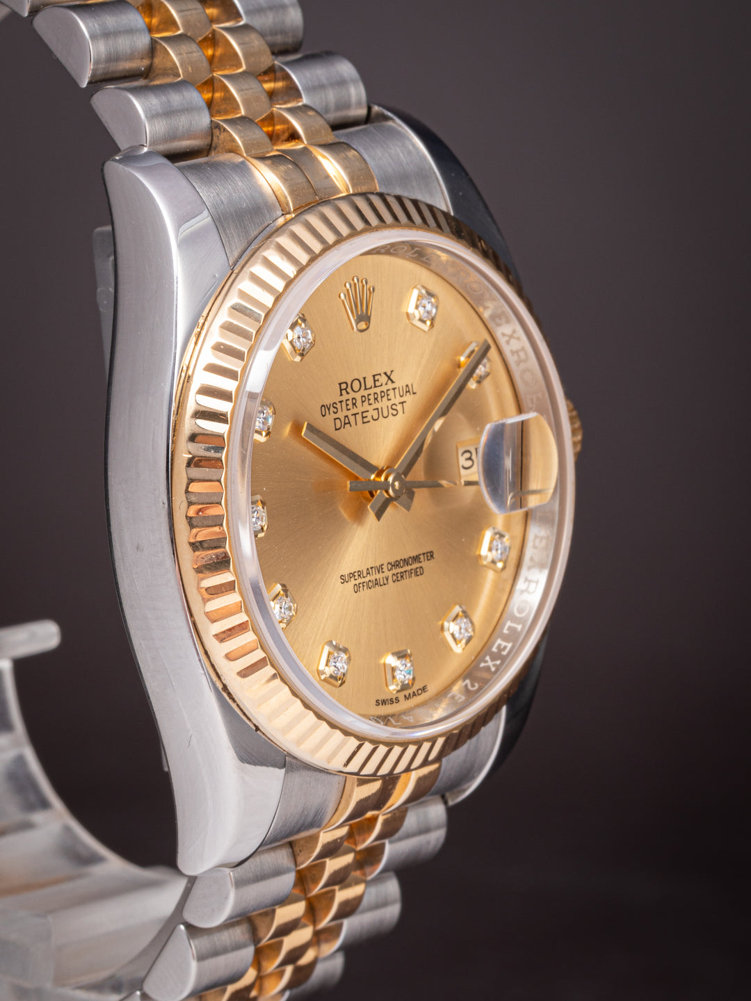 Rolex Stainless Steel and 18k Yellow Gold Datejust (116233)