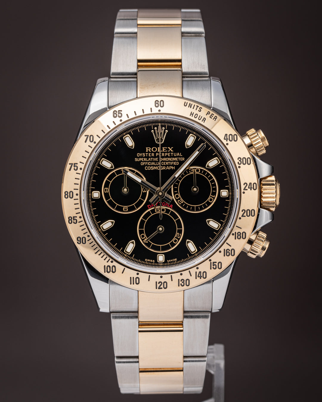 Rolex Stainless Steel and 18k Yellow Gold Cosmograph Daytona (116523)