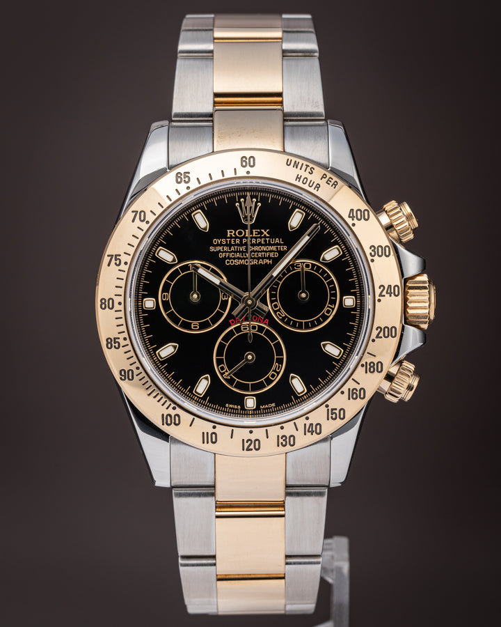 Rolex Stainless Steel and 18k Yellow Gold Cosmograph Daytona (116523)