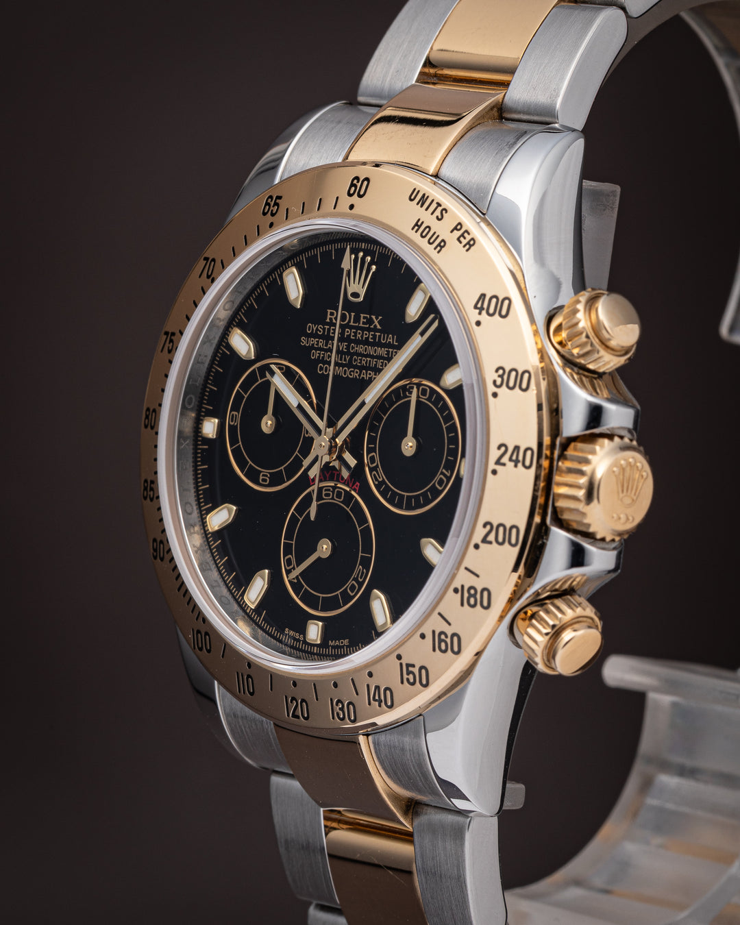 Rolex Stainless Steel and 18k Yellow Gold Cosmograph Daytona (116523)