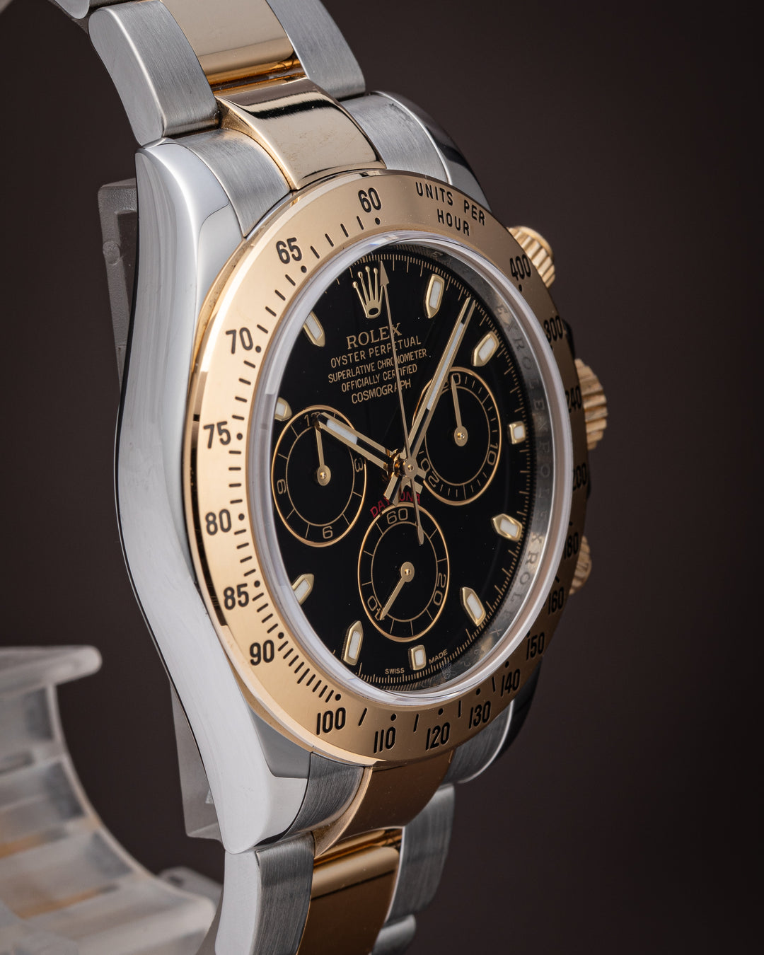 Rolex Stainless Steel and 18k Yellow Gold Cosmograph Daytona (116523)
