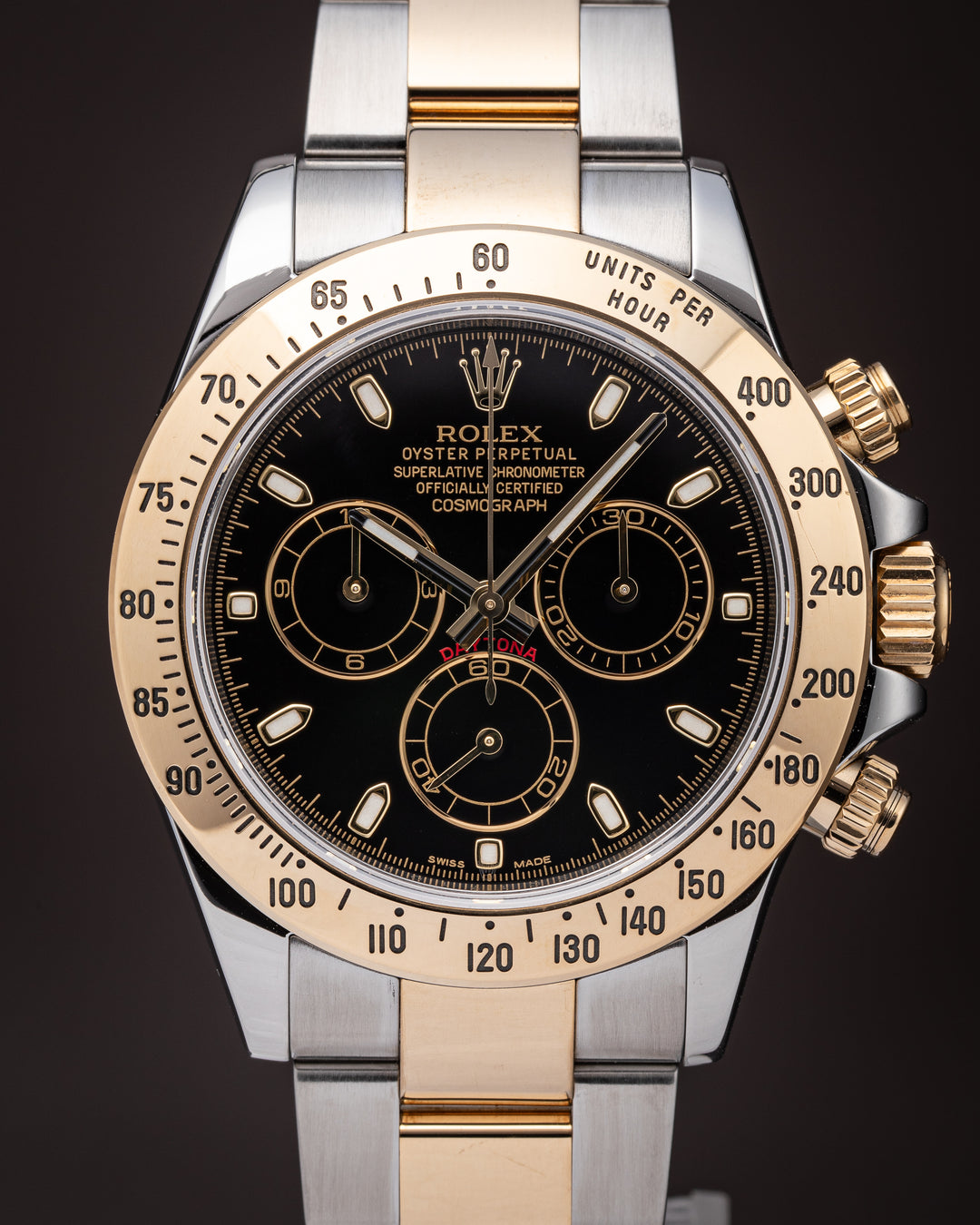 Rolex Stainless Steel and 18k Yellow Gold Cosmograph Daytona (116523)