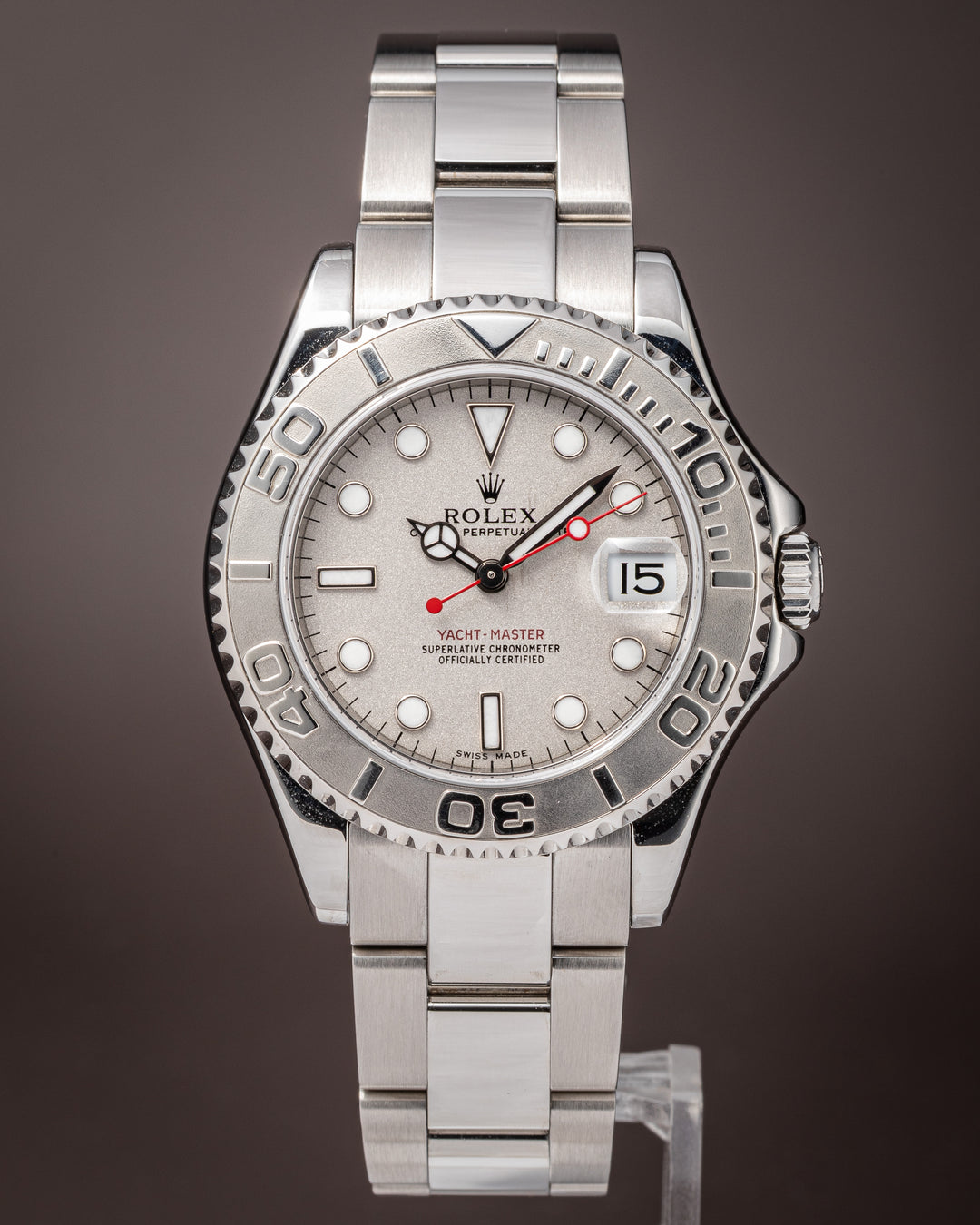 Rolex Stainless Steel and Platinum Women's Yacht-Master (168622)