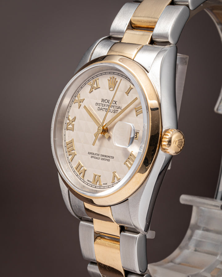 Rolex Stainless Steel and 18k Yellow Gold Datejust (16203)