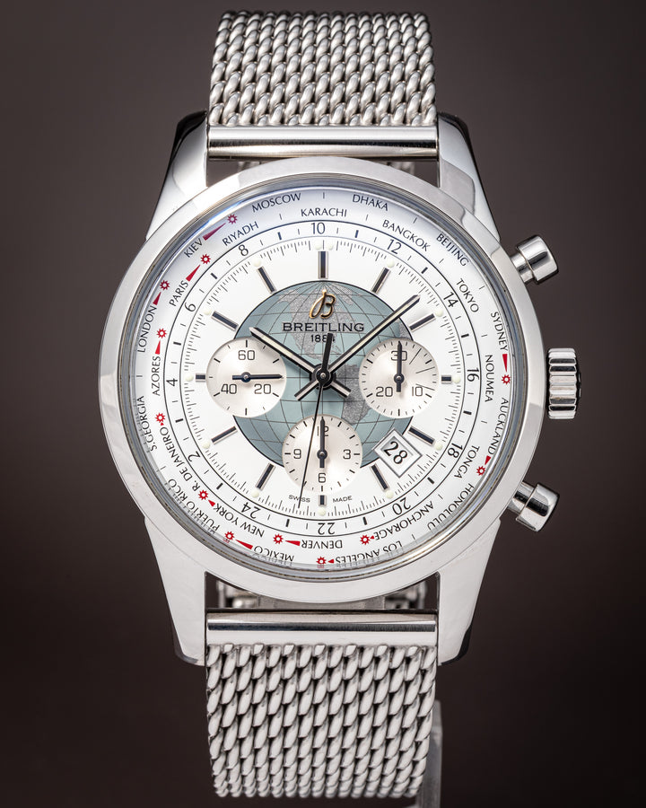 Breitling Stainless Steel Transocean Chronograph Unitime (AB0510)