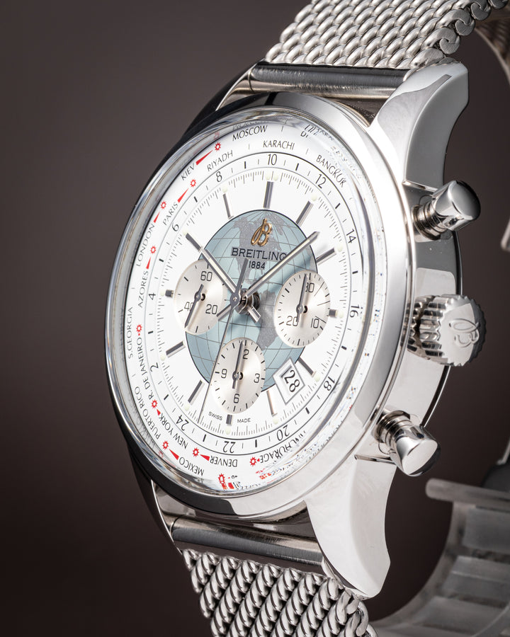 Breitling Stainless Steel Transocean Chronograph Unitime (AB0510)