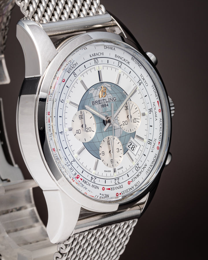 Breitling Stainless Steel Transocean Chronograph Unitime (AB0510)
