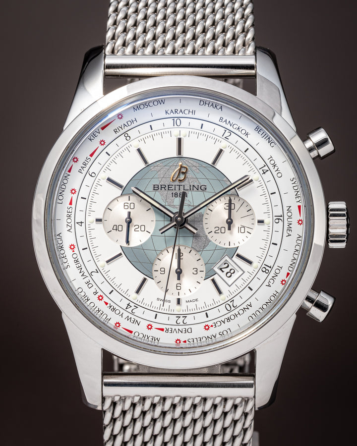 Breitling Stainless Steel Transocean Chronograph Unitime (AB0510)