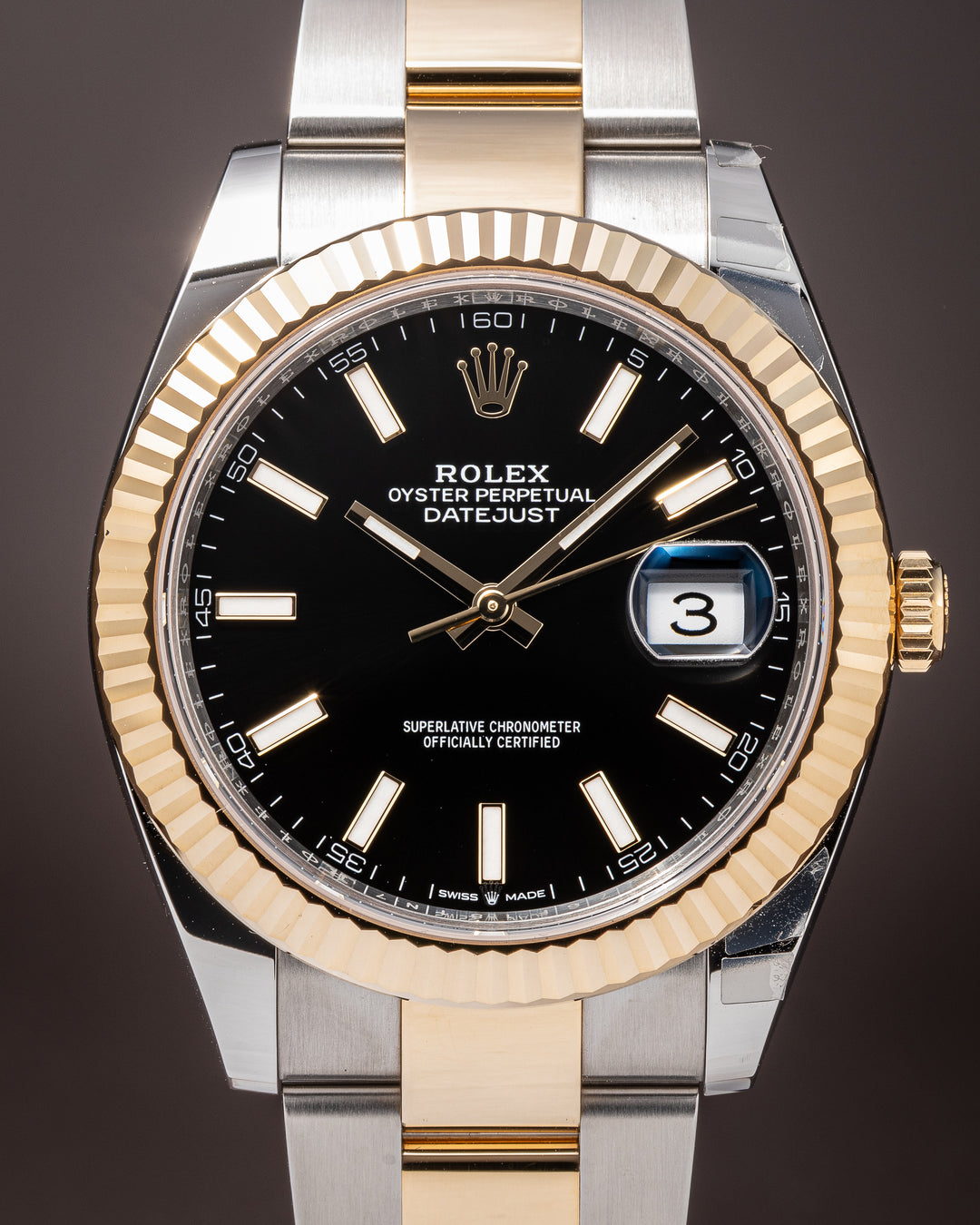 Rolex Stainless Steel and 18k Yellow Gold Datejust 41 (126333)