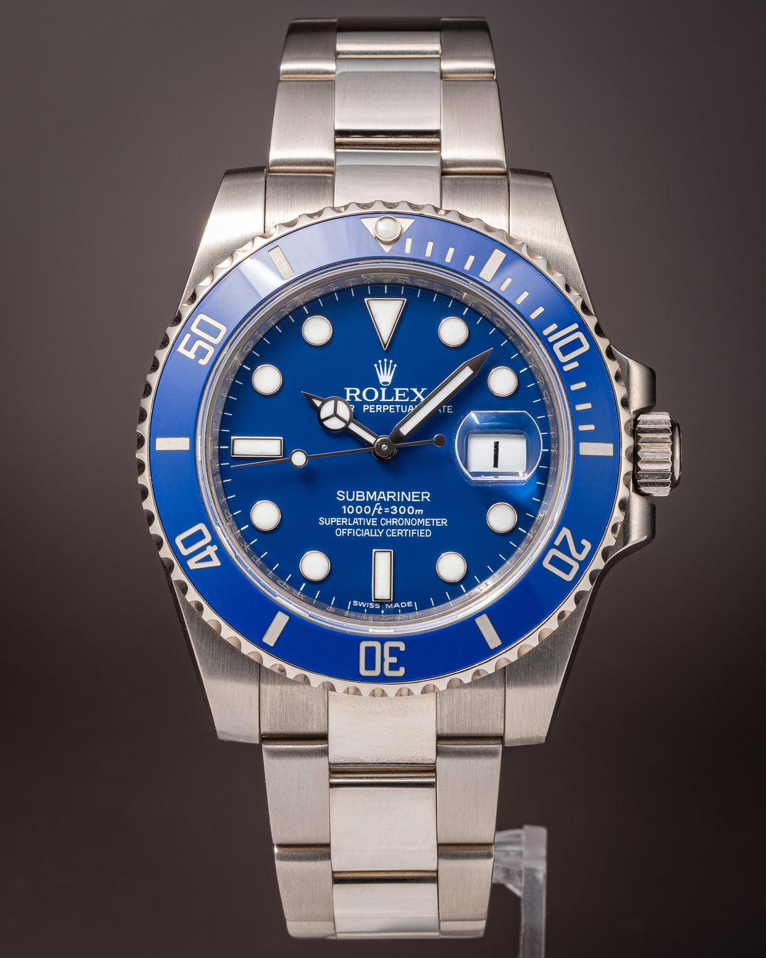 Rolex 18k White Gold Submariner Date (116619LB)