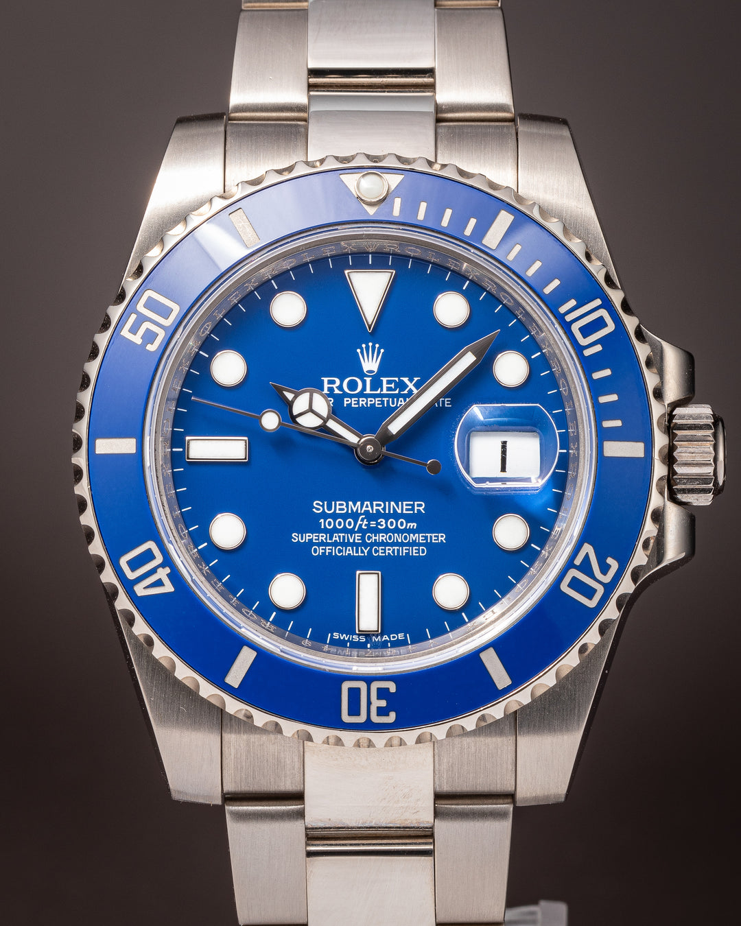 Rolex 18k White Gold Submariner Date (116619LB)