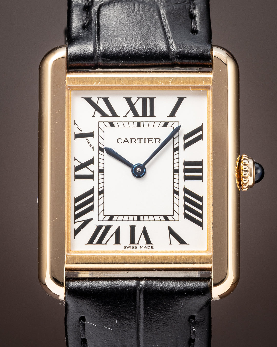 Cartier 18k Yellow Gold and Stainless Steel Tank Solo Quartz (W5200002)