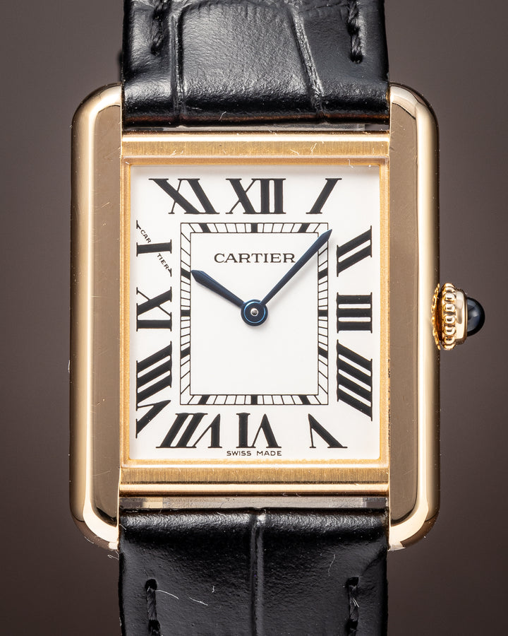 Cartier 18k Yellow Gold and Stainless Steel Tank Solo Quartz (W5200002)