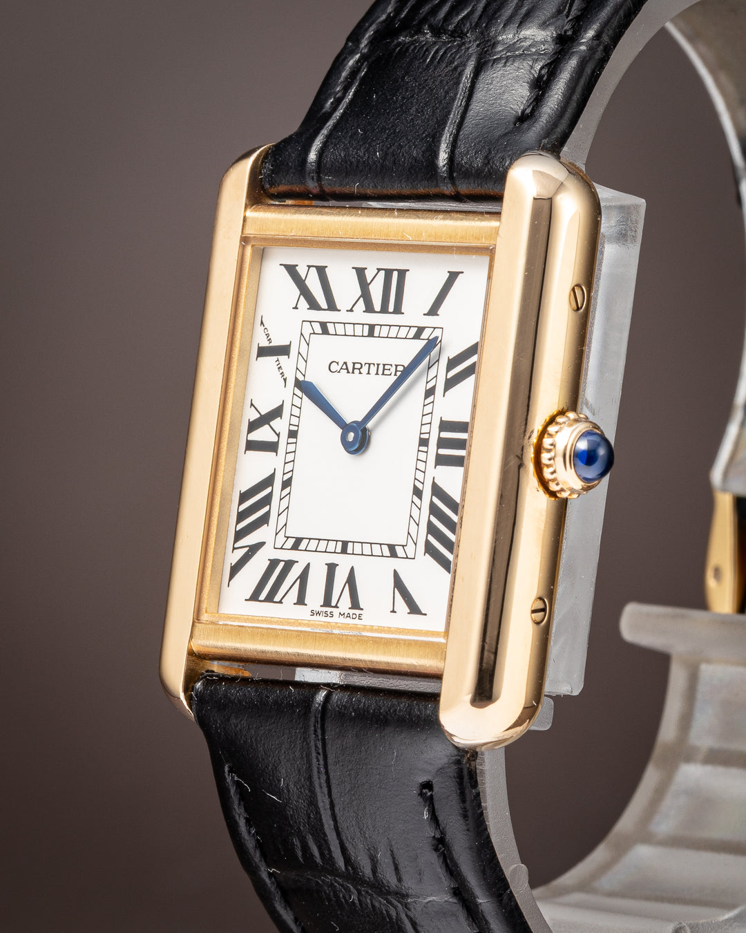 Cartier 18k Yellow Gold and Stainless Steel Tank Solo Quartz (W5200002)