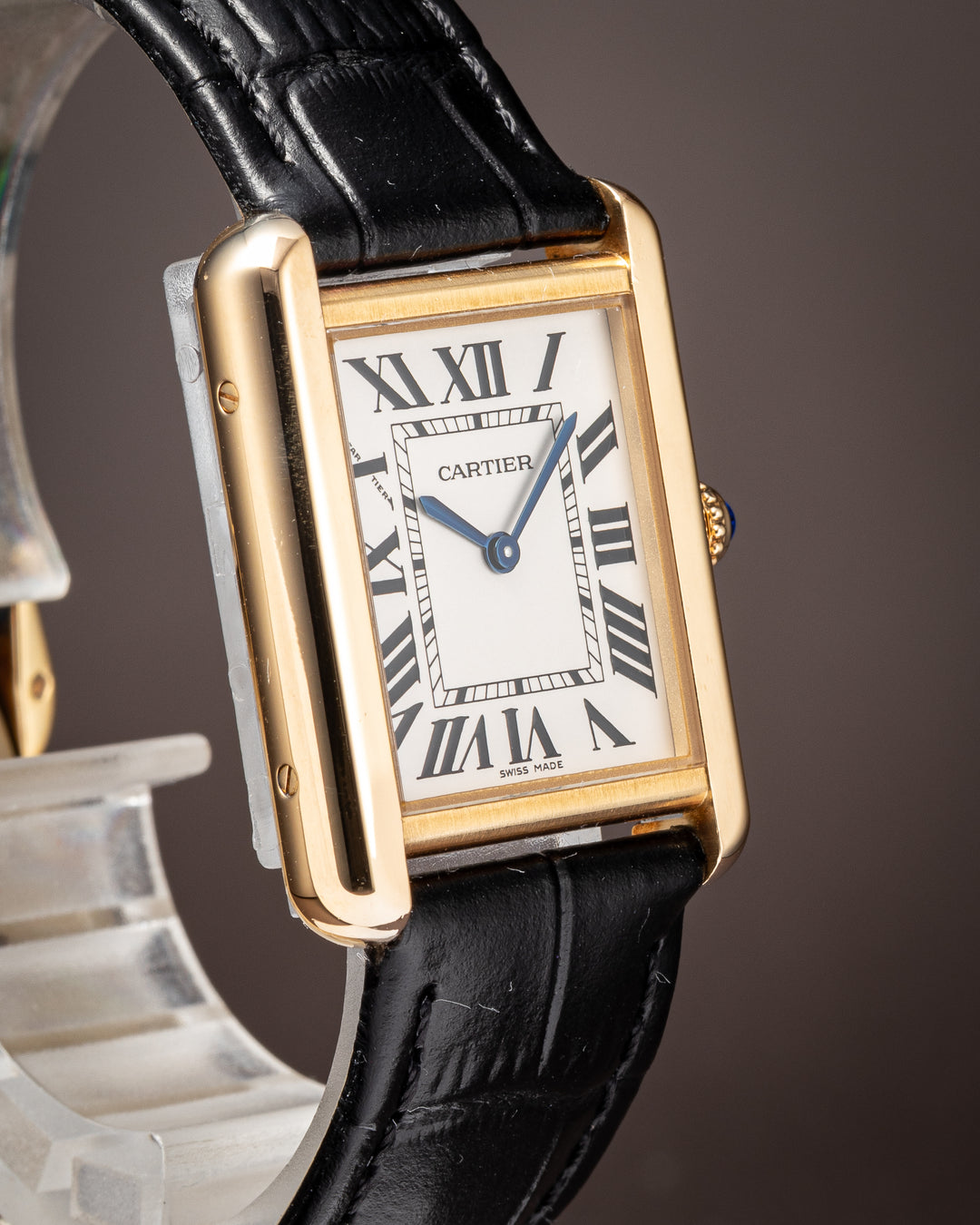 Cartier 18k Yellow Gold and Stainless Steel Tank Solo Quartz (W5200002)