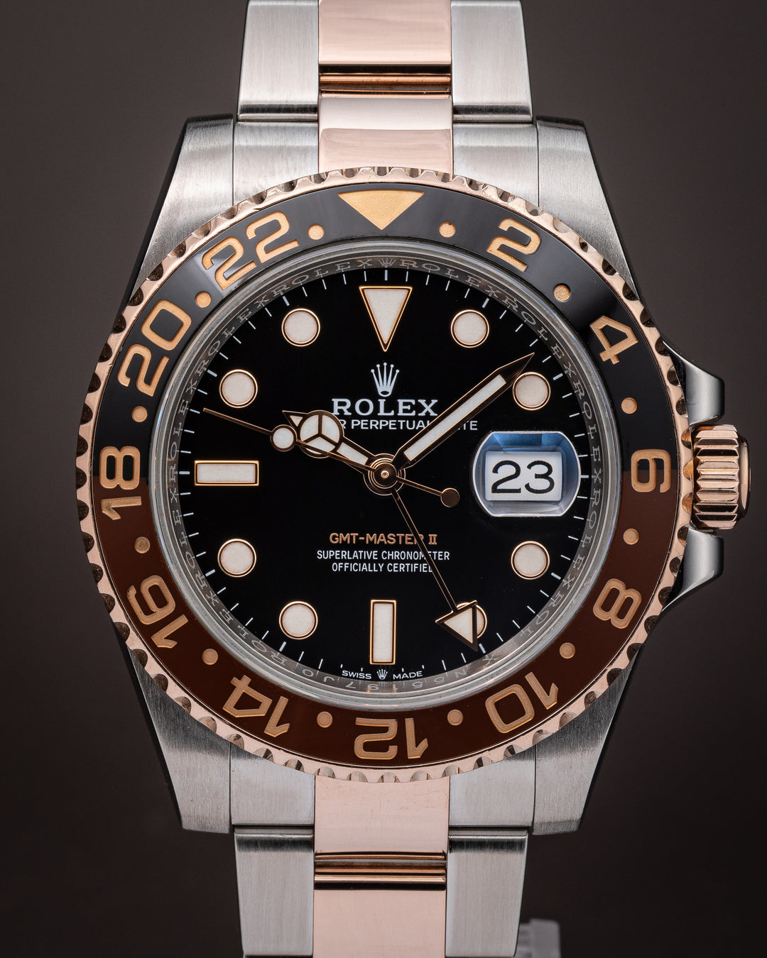 Rolex Stainless Steel and 18k Rose Gold GMT-Master II (126711CHNR)