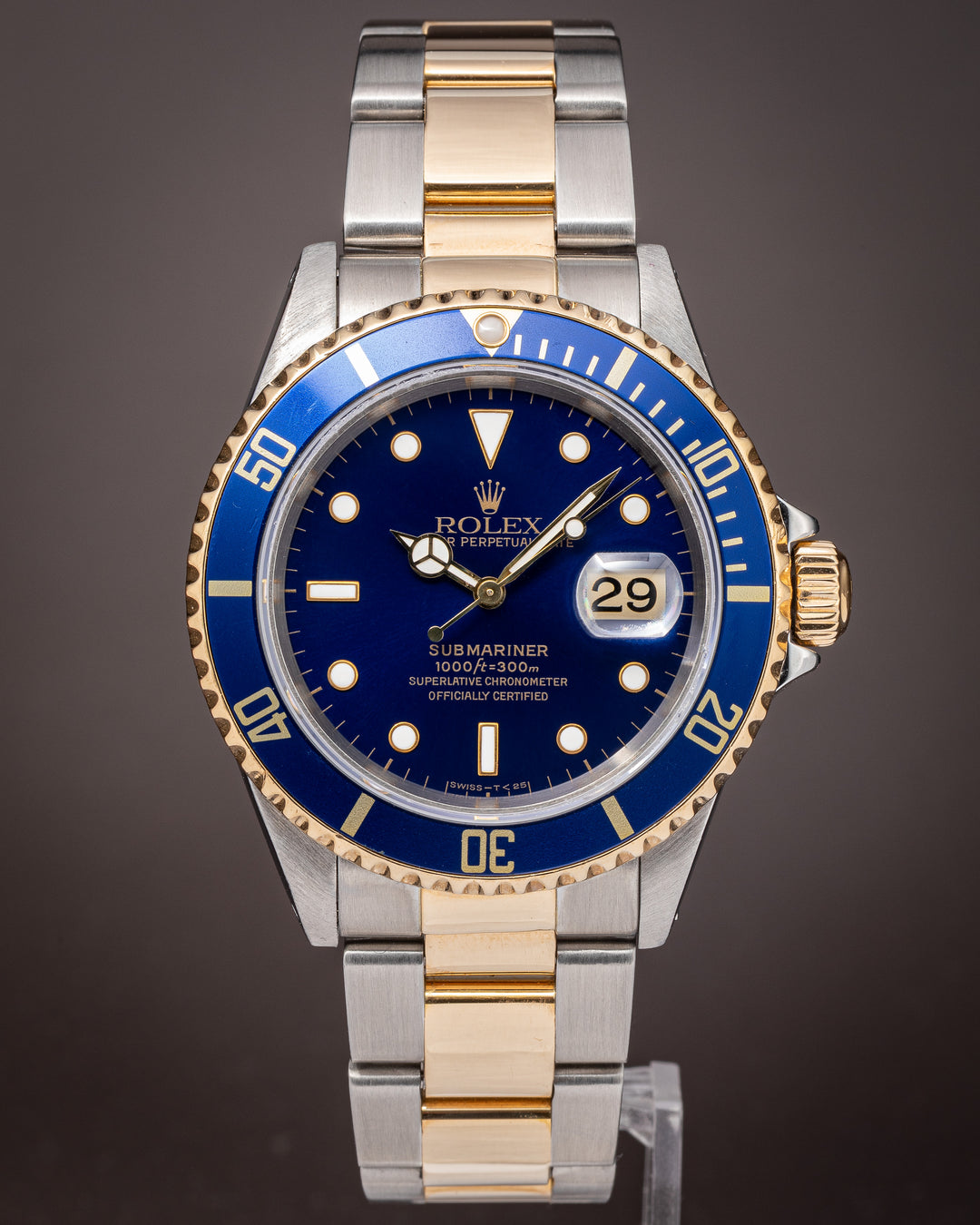 Rolex Stainless Steel and 18k Yellow Gold Submariner Date (16613)