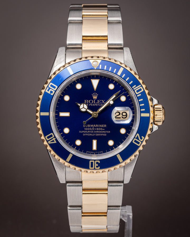 Rolex Stainless Steel and 18k Yellow Gold Submariner Date (16613)