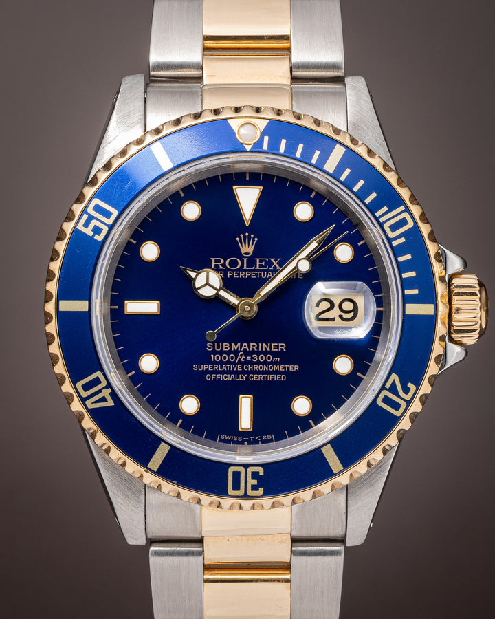 Rolex Stainless Steel and 18k Yellow Gold Submariner Date (16613)