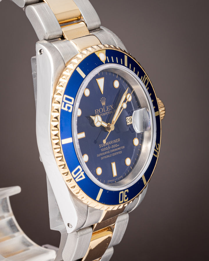 Rolex Stainless Steel and 18k Yellow Gold Submariner Date (16613)