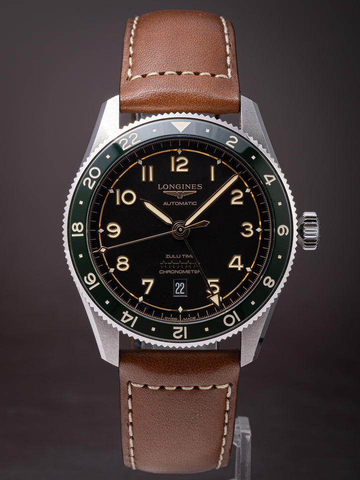 Longines Stainless Steel Spirit Zulu Time GMT Automatic (L3.812.4.63.2)