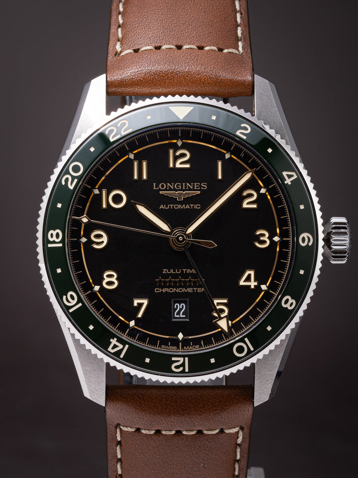 Longines Stainless Steel Spirit Zulu Time GMT Automatic (L3.812.4.63.2)