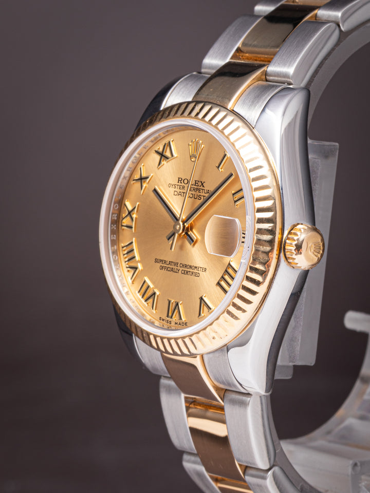 Rolex Stainless Steel and 18k Yellow Gold Women's Datejust (178273)