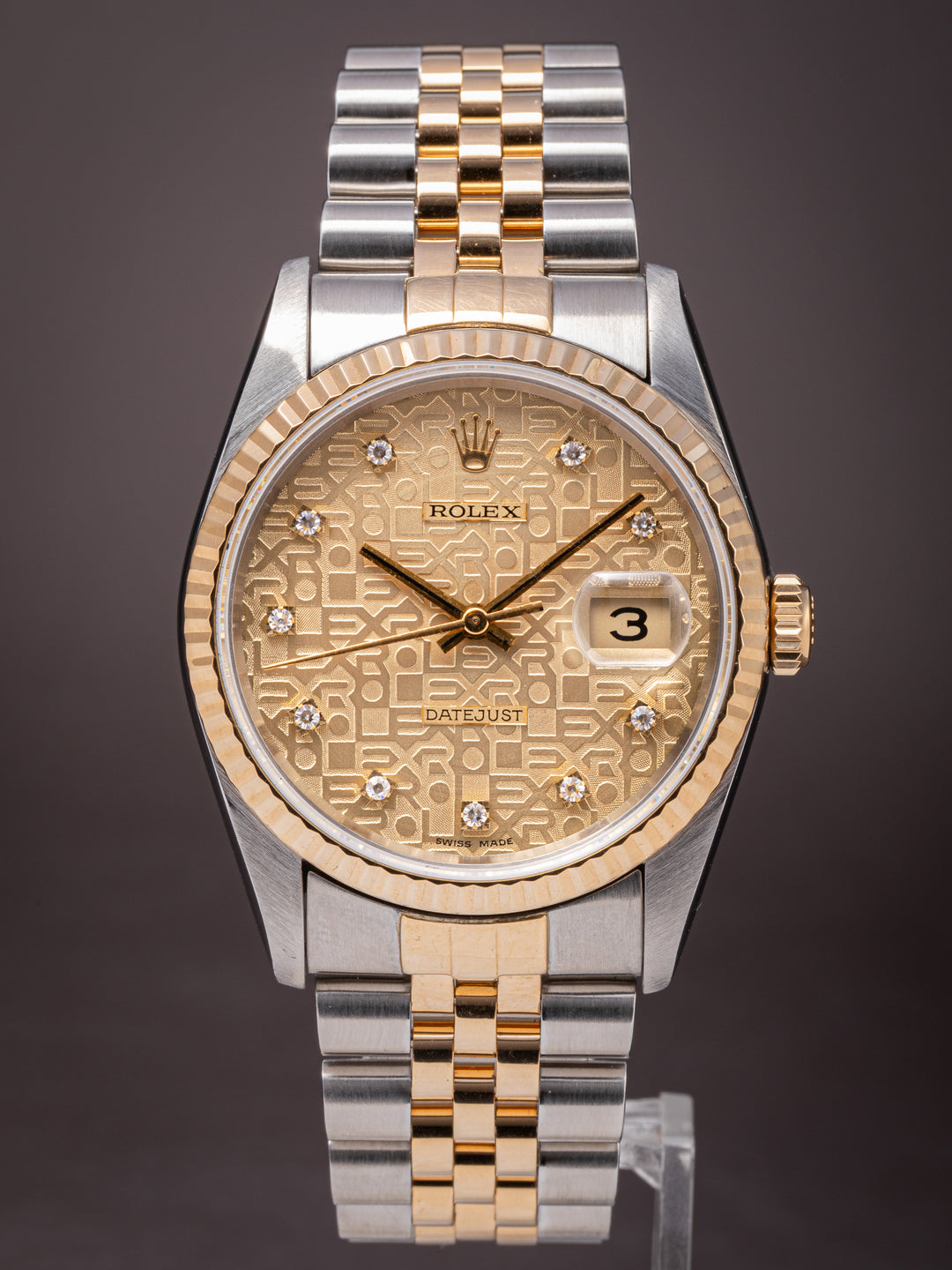 Rolex Stainless Steel and 18k Yellow Gold Datejust (16233)