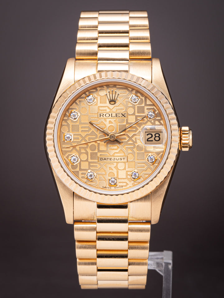 Rolex 18k Yellow Gold Women's Datejust (68278)