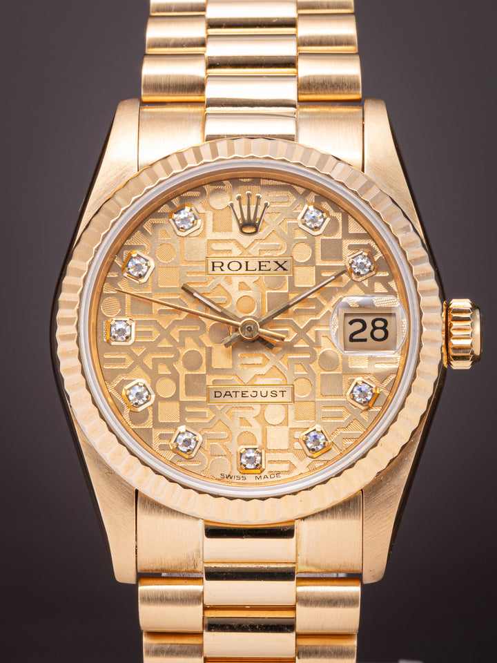 Rolex 18k Yellow Gold Women's Datejust (68278)