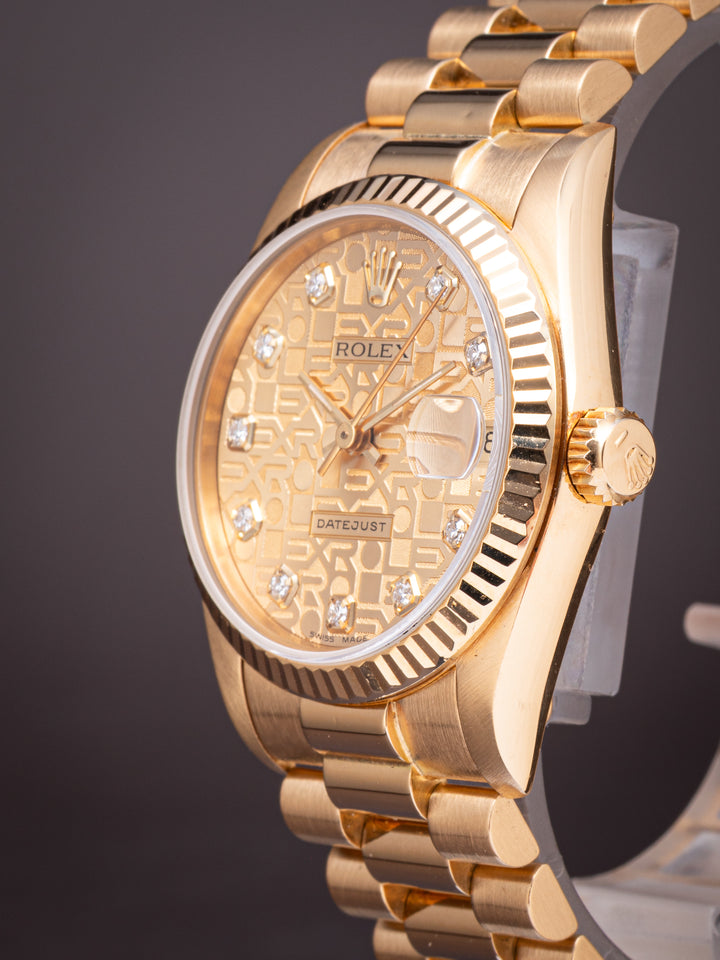 Rolex 18k Yellow Gold Women's Datejust (68278)