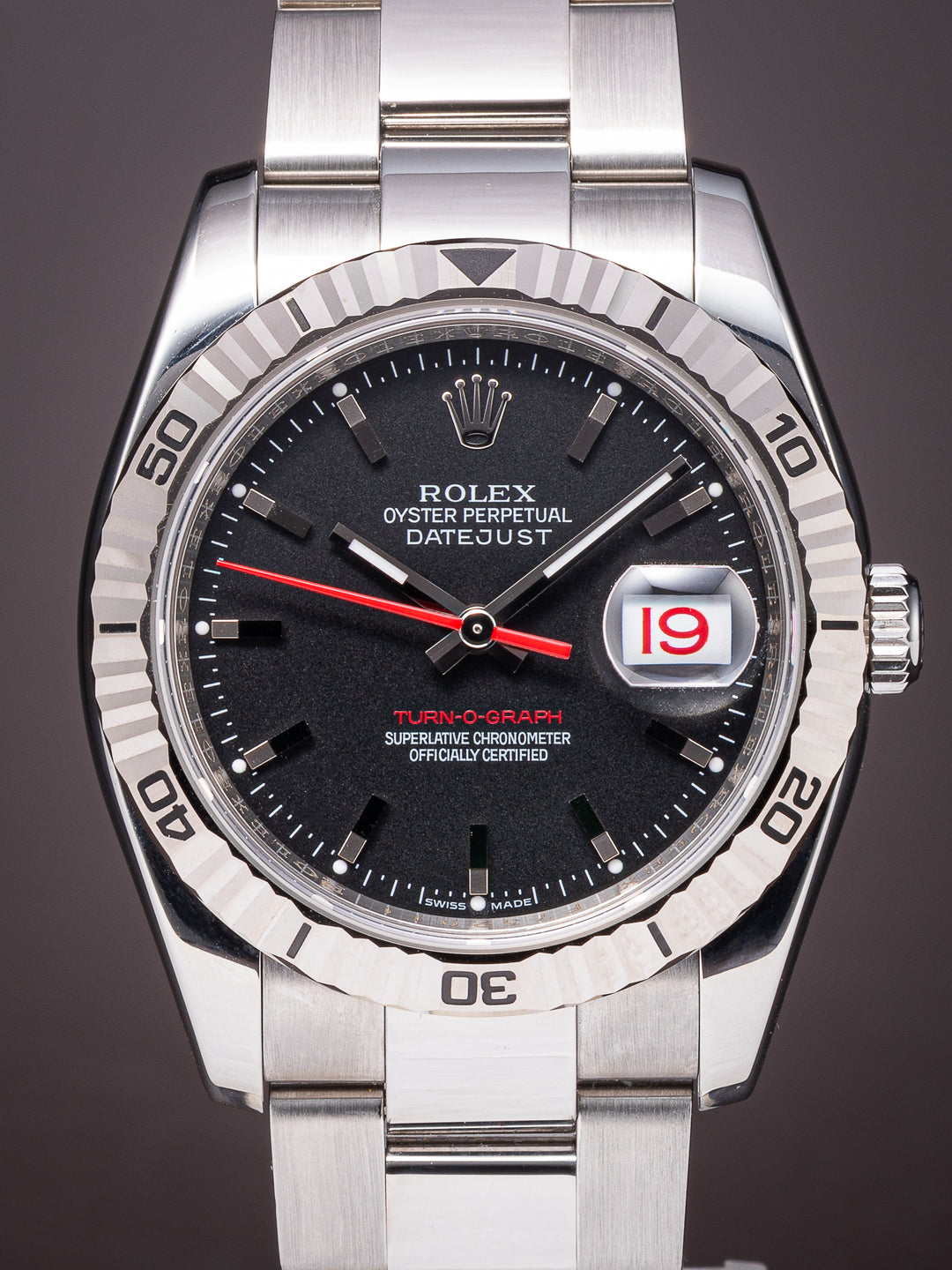 Rolex Stainless Steel Datejust Turn-o-Graph (116264)