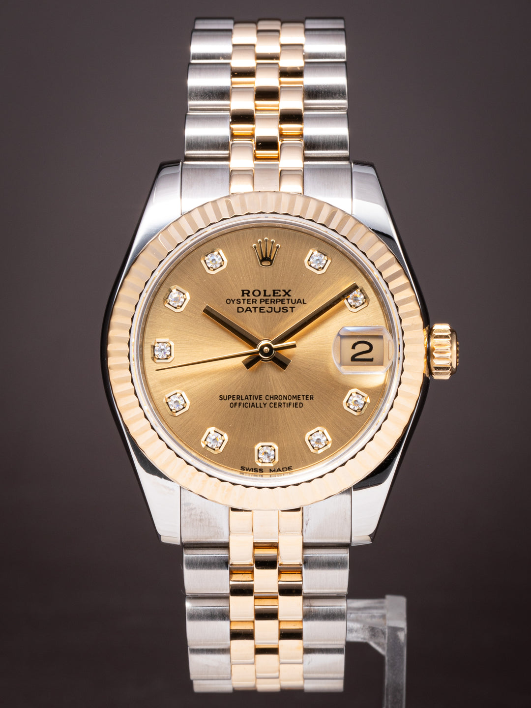 Rolex Stainless Steel and 18k Yellow Gold Women's Datejust (178273)