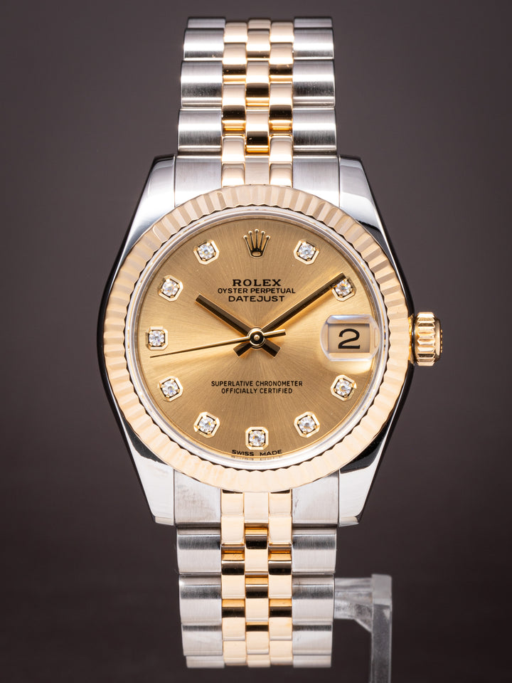 Rolex Stainless Steel and 18k Yellow Gold Women's Datejust (178273)