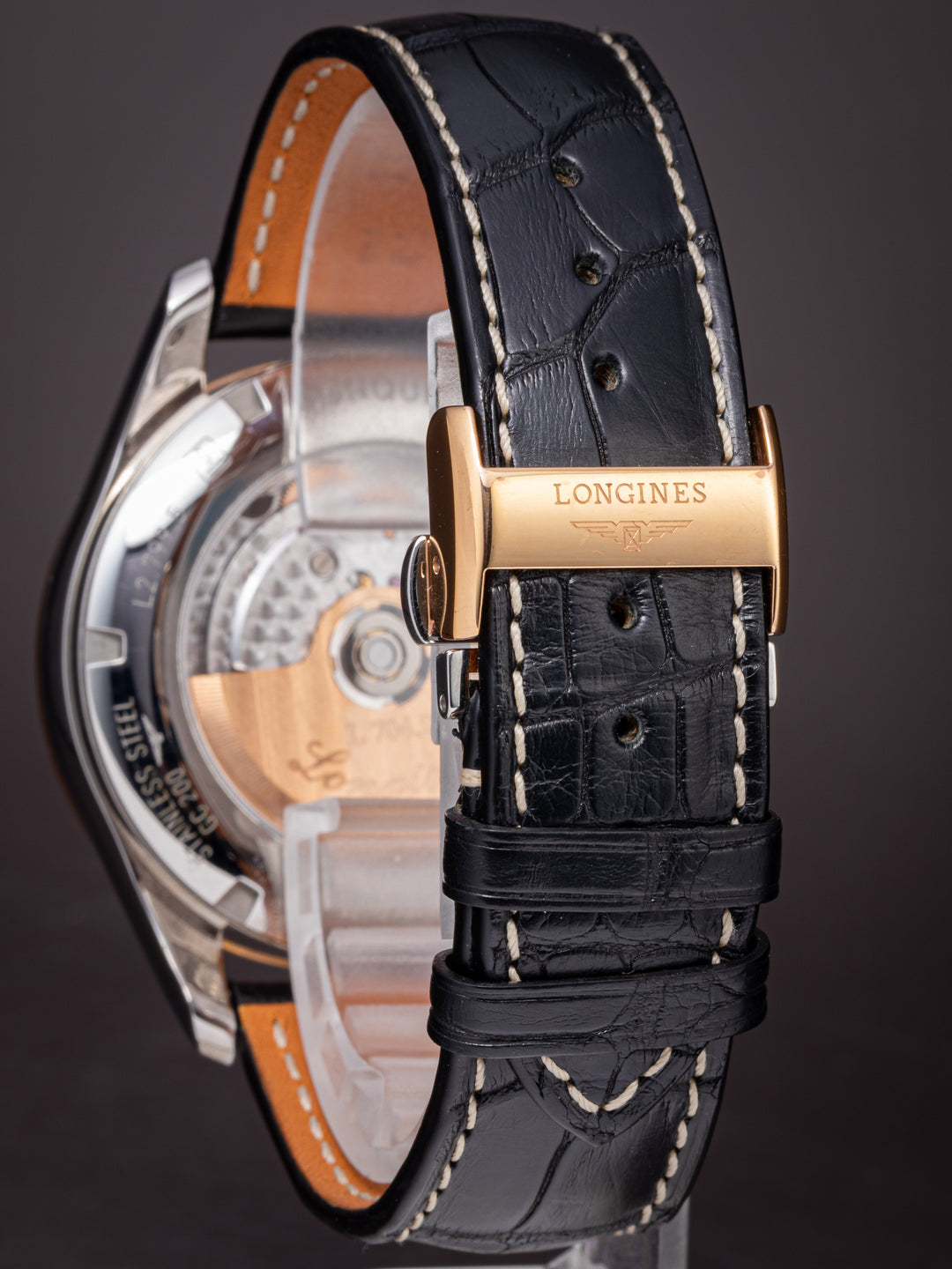 Longines Stainless Steel and 18k Rose Gold Conquest Classic GMT Automatic (L2.799.5.56.3)