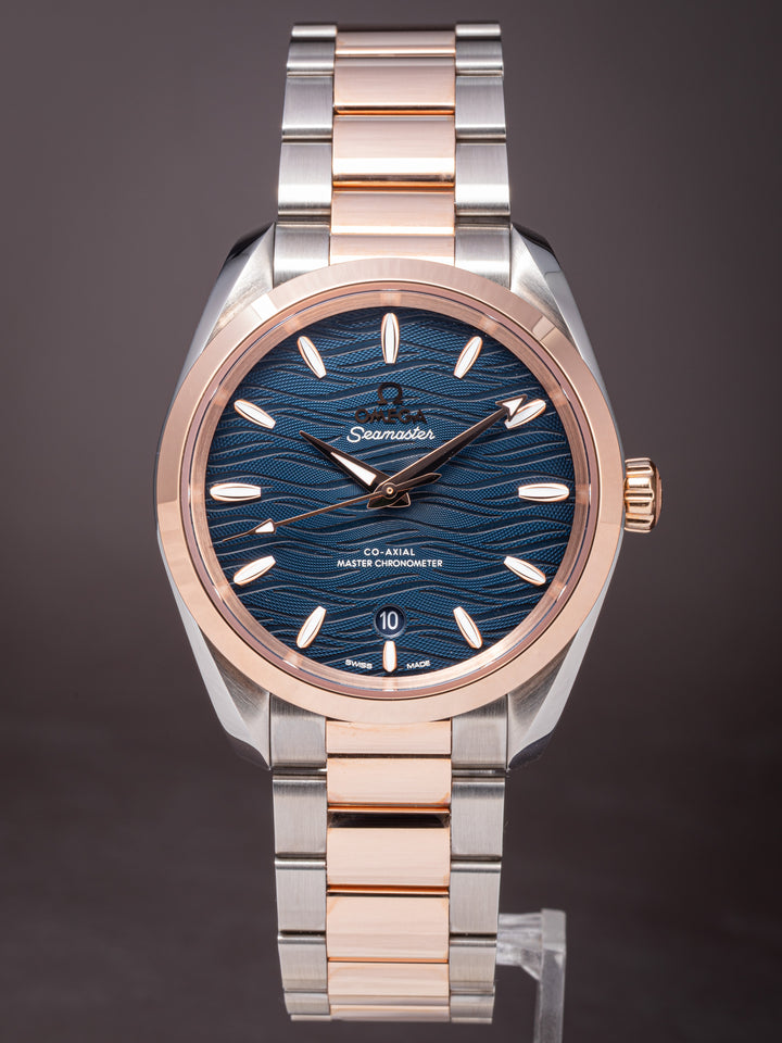 Omega Stainless Steel and 18k Sedna Gold Seamaster Aqua Terra 150M (220.20.38.20.03.001) *UNWORN*