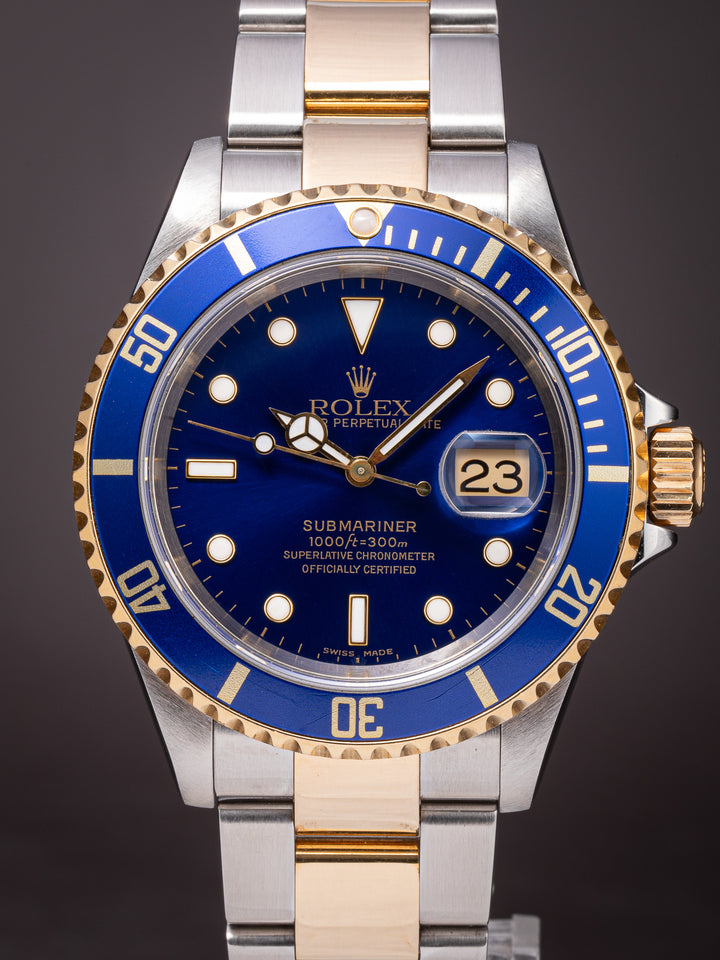 Rolex Stainless Steel and 18k Yellow Gold Submariner Date (16613)