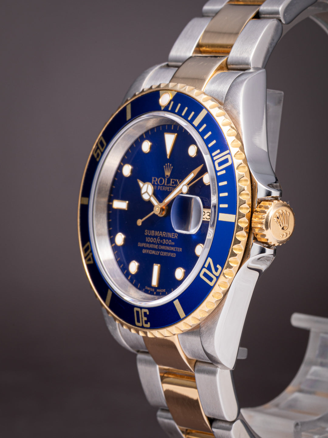 Rolex Stainless Steel and 18k Yellow Gold Submariner Date (16613)
