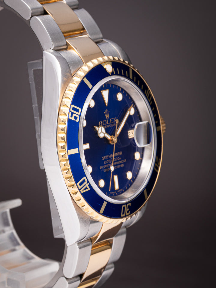 Rolex Stainless Steel and 18k Yellow Gold Submariner Date (16613)
