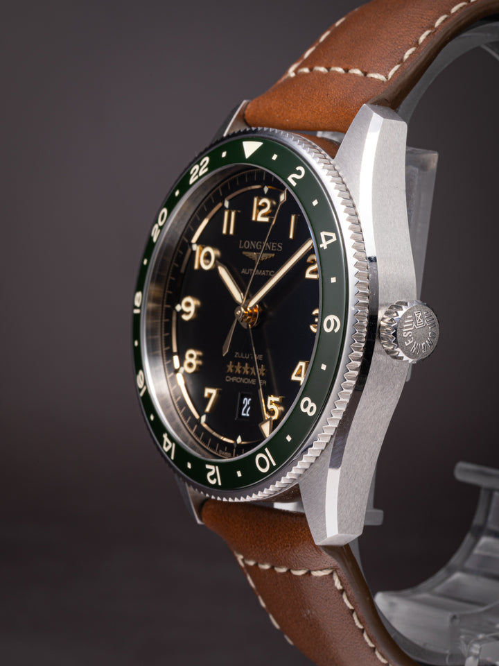 Longines Stainless Steel Spirit Zulu Time GMT Automatic (L3.812.4.63.2)