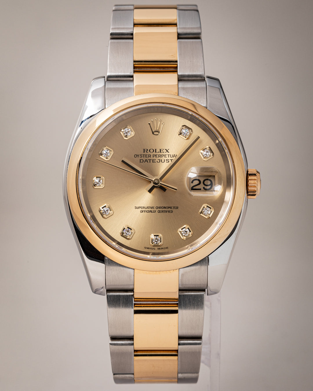 Rolex Stainless Steel and 18k Yellow Gold Datejust (116203)