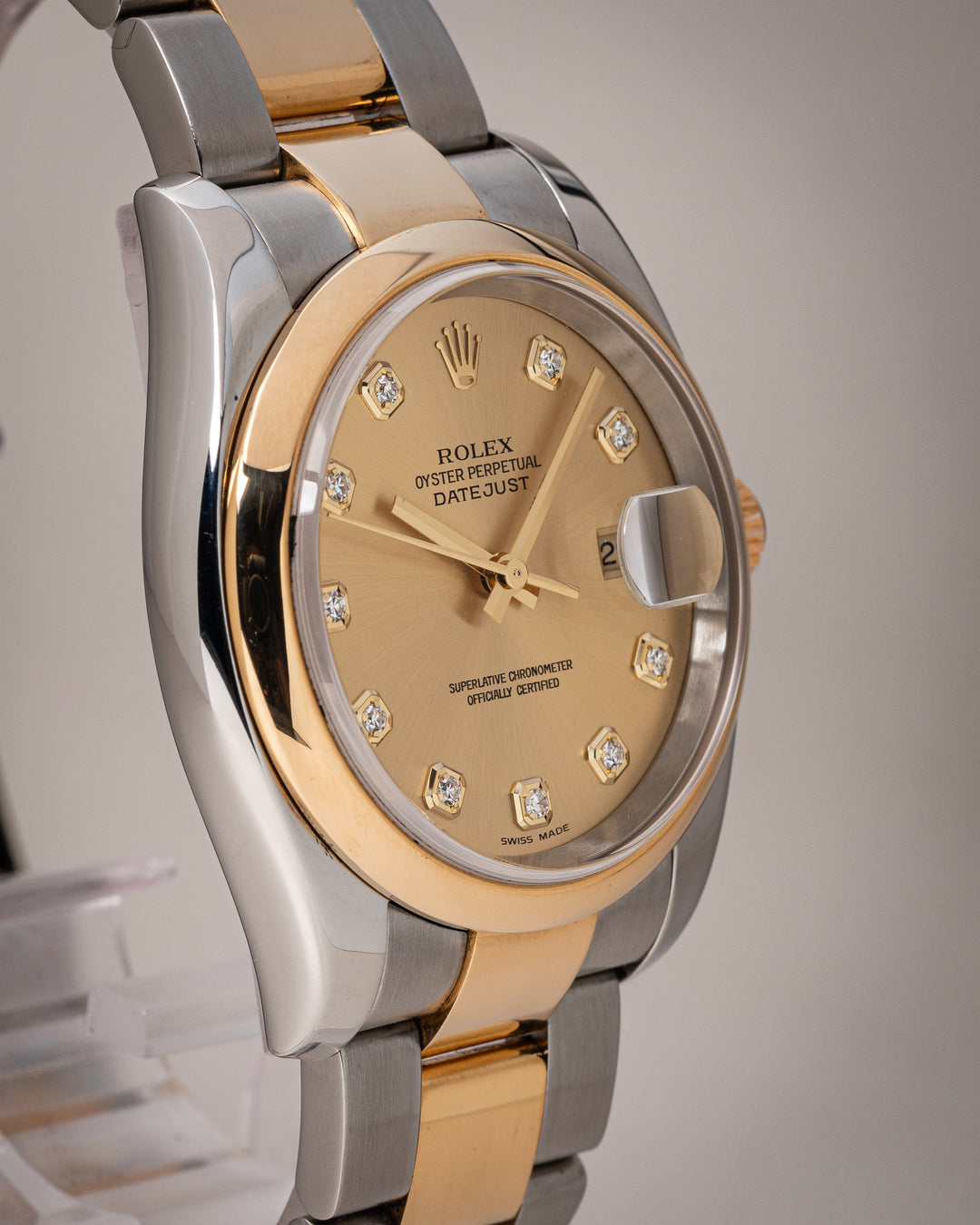 Rolex Stainless Steel and 18k Yellow Gold Datejust (116203)