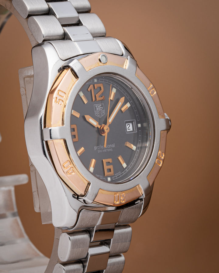 TAG Heuer Stainless Steel and 18k Rose Gold Women's Professional 2000 (WN1351)