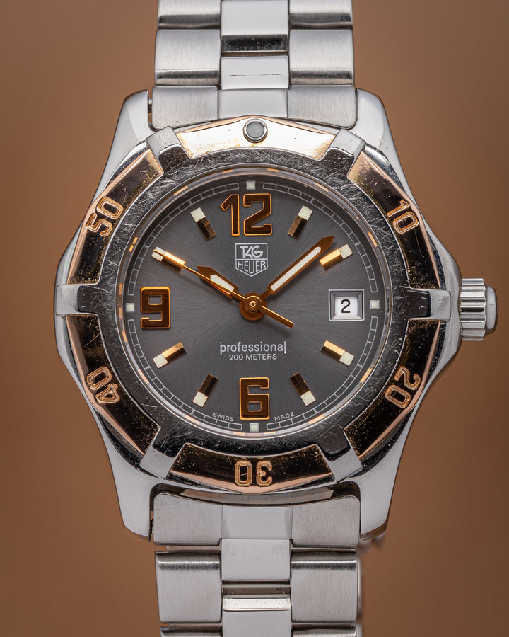 TAG Heuer Stainless Steel and 18k Rose Gold Women's Professional 2000 (WN1351)