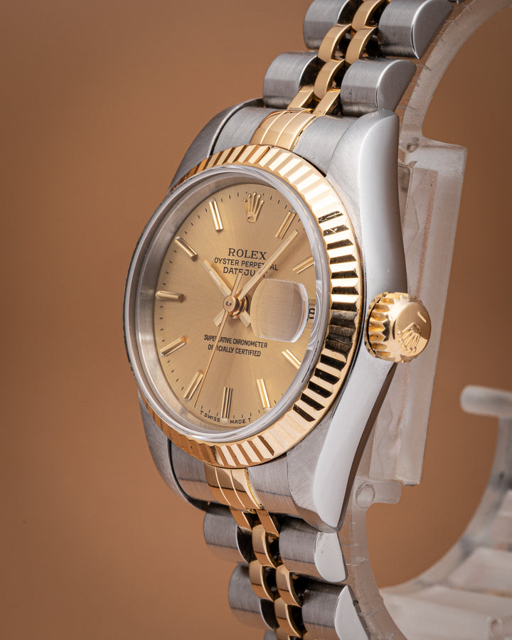 Rolex Stainless Steel and 18k Yellow Gold Women's Datejust (69173)