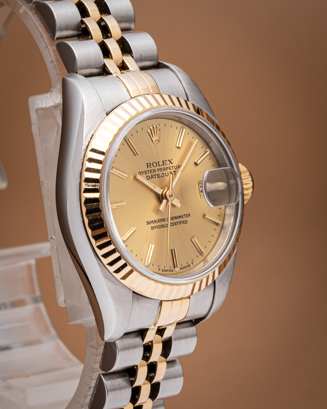 Rolex Stainless Steel and 18k Yellow Gold Women's Datejust (69173)