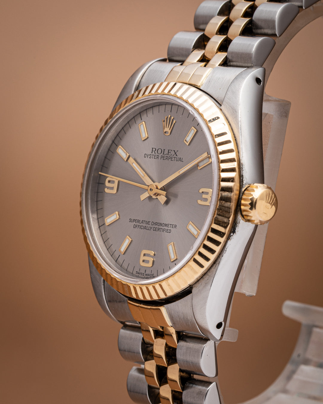 Rolex Stainless Steel and 18k Yellow Gold Women's Oyster Perpetual (67513)